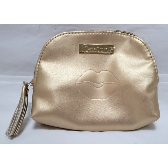 SeneGence Gold Kiss Cosmetic Makeup Bag With Gold Tassel and Zipper - Picture 1 of 7